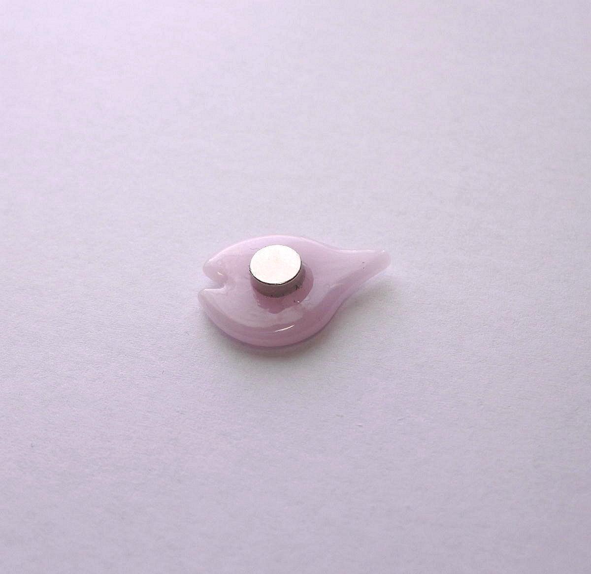 桜咲く ブローチorマグネット さくら 桜 ピンク ガラス | 8枚目