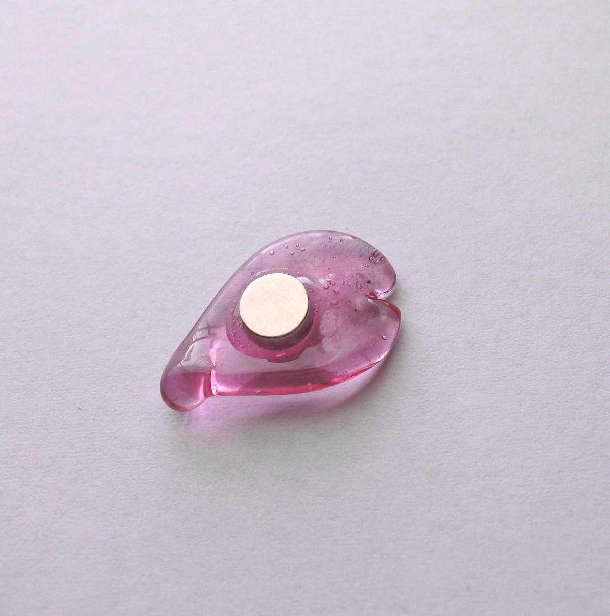 桜咲く ブローチorマグネット さくら 桜 ピンク ガラス | 10枚目